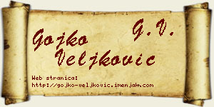 Gojko Veljković vizit kartica